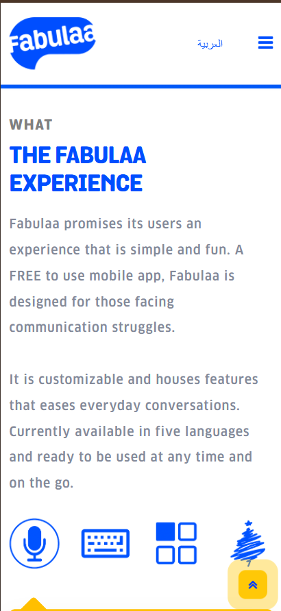 Fabulaa app website screenshot, web design by Shivam Kumar