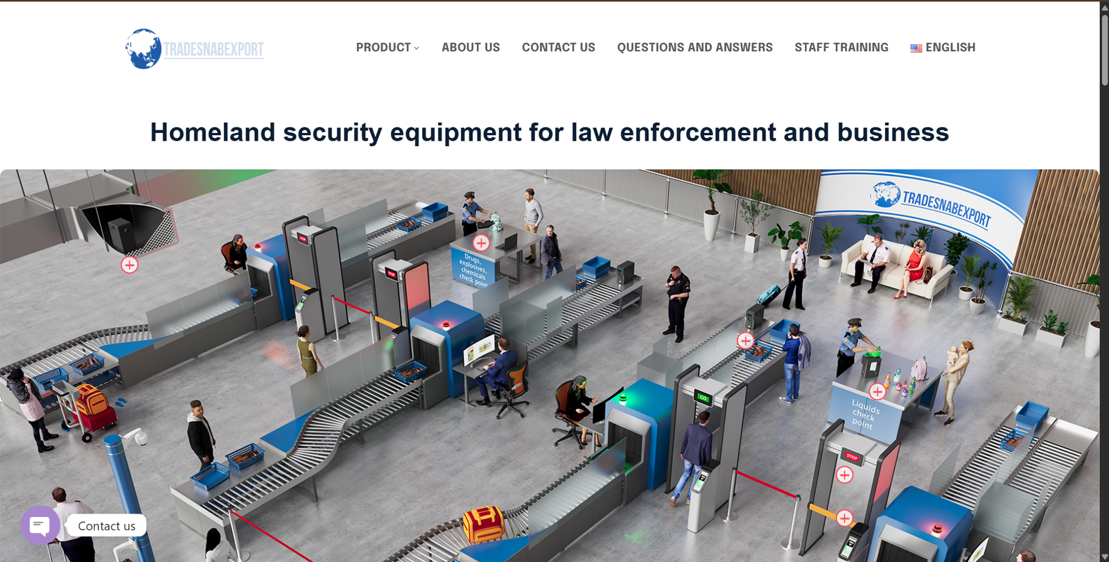 Tradesnab Export B2B website screenshot, web design by Shivam Kumar